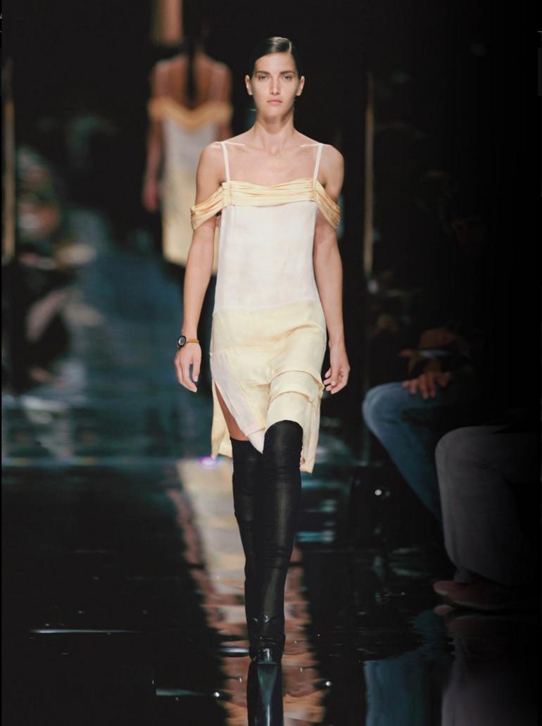 PRADA SS 06 abito a spaghetti con maniche a spalla libera in vendita 2