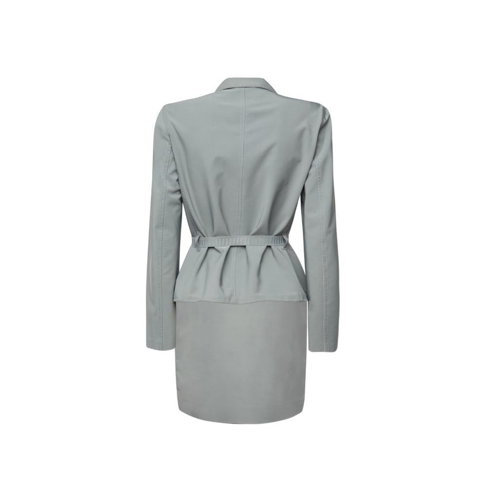 Gray Prada SS 1998 Grey Skirt Suit For Sale