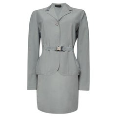 Prada SS 1998 Grey Skirt Suit