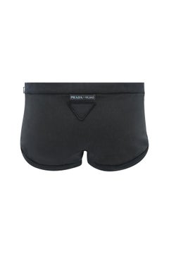 Prada SS19 Mini Shorts de algodón negro