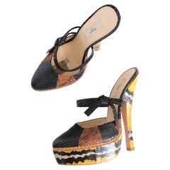 Prada SS2009 Original Runway Height Python Platform Mules (37)