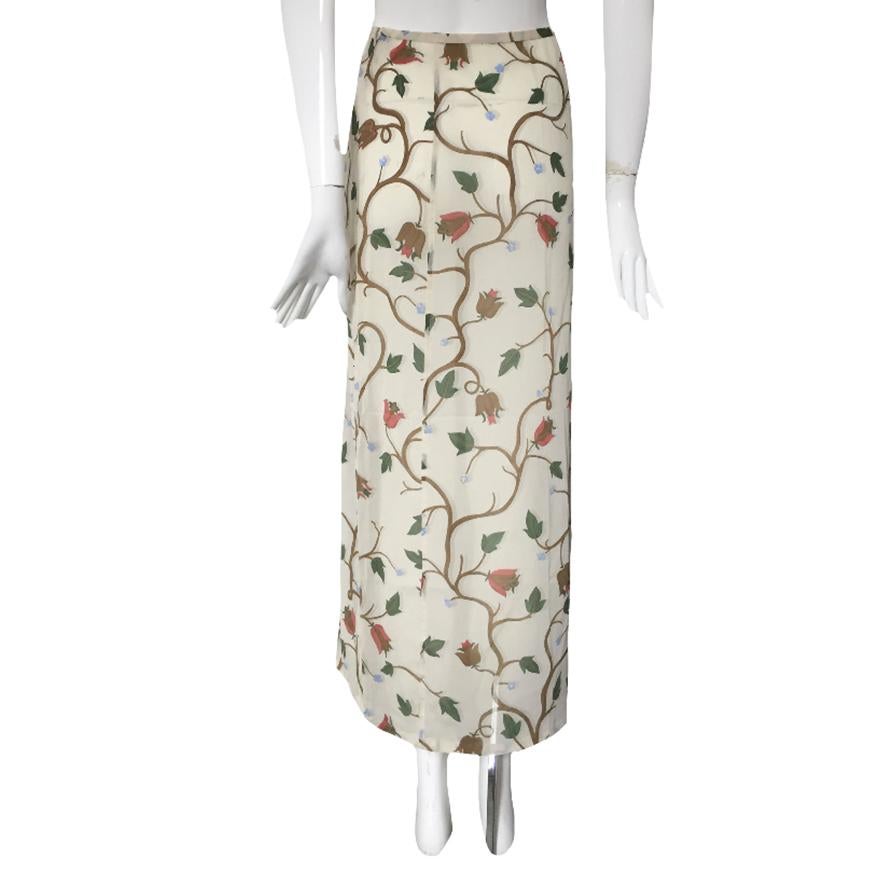 PRADA SS97 Silk skirt  In Fair Condition For Sale In Paris, FR