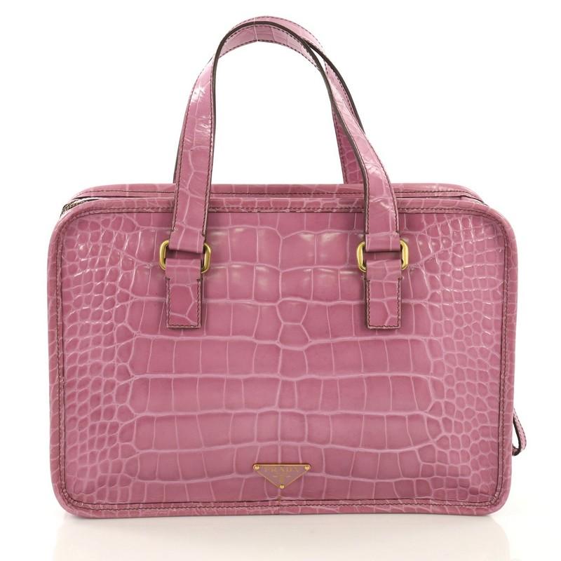 prada alligator bag