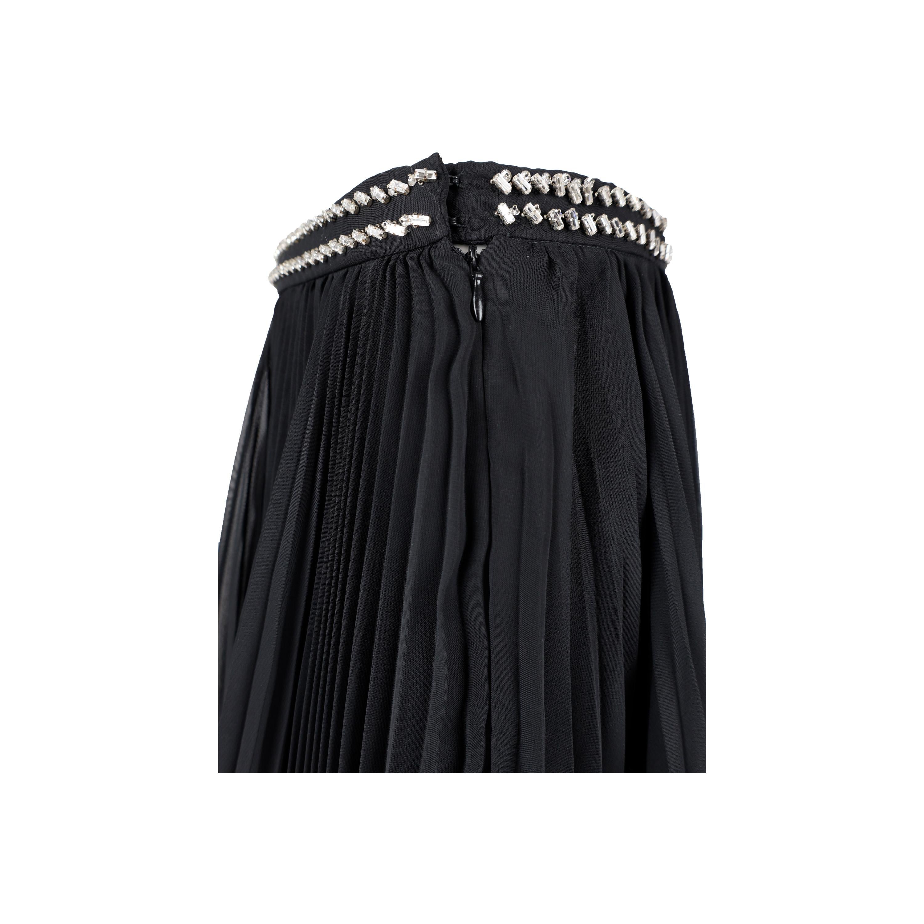 Women's Prada Stone Embellished Pleated Skirt  For Sale