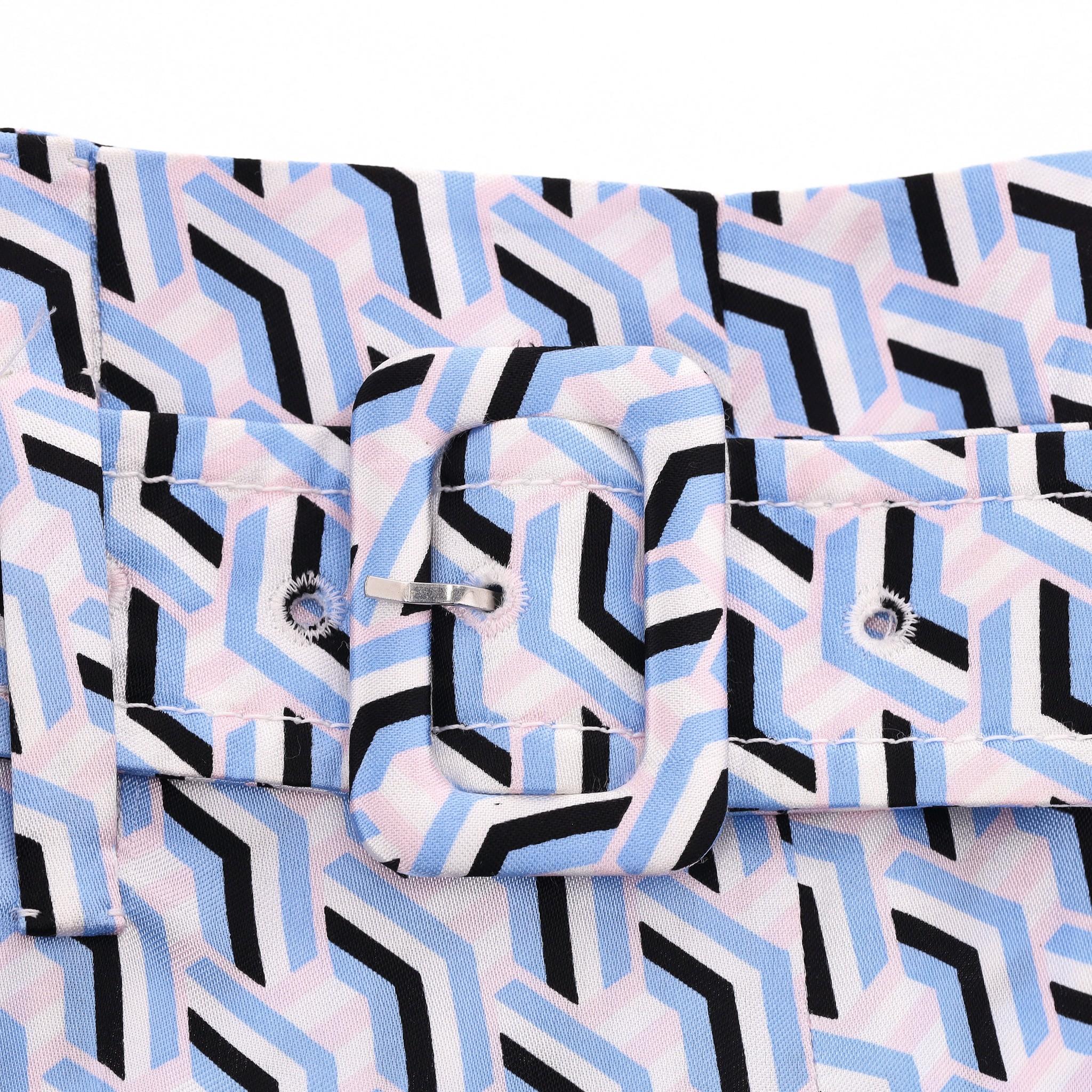 Women's or Men's Prada Straight-Leg Geometric Print Trousers For Sale