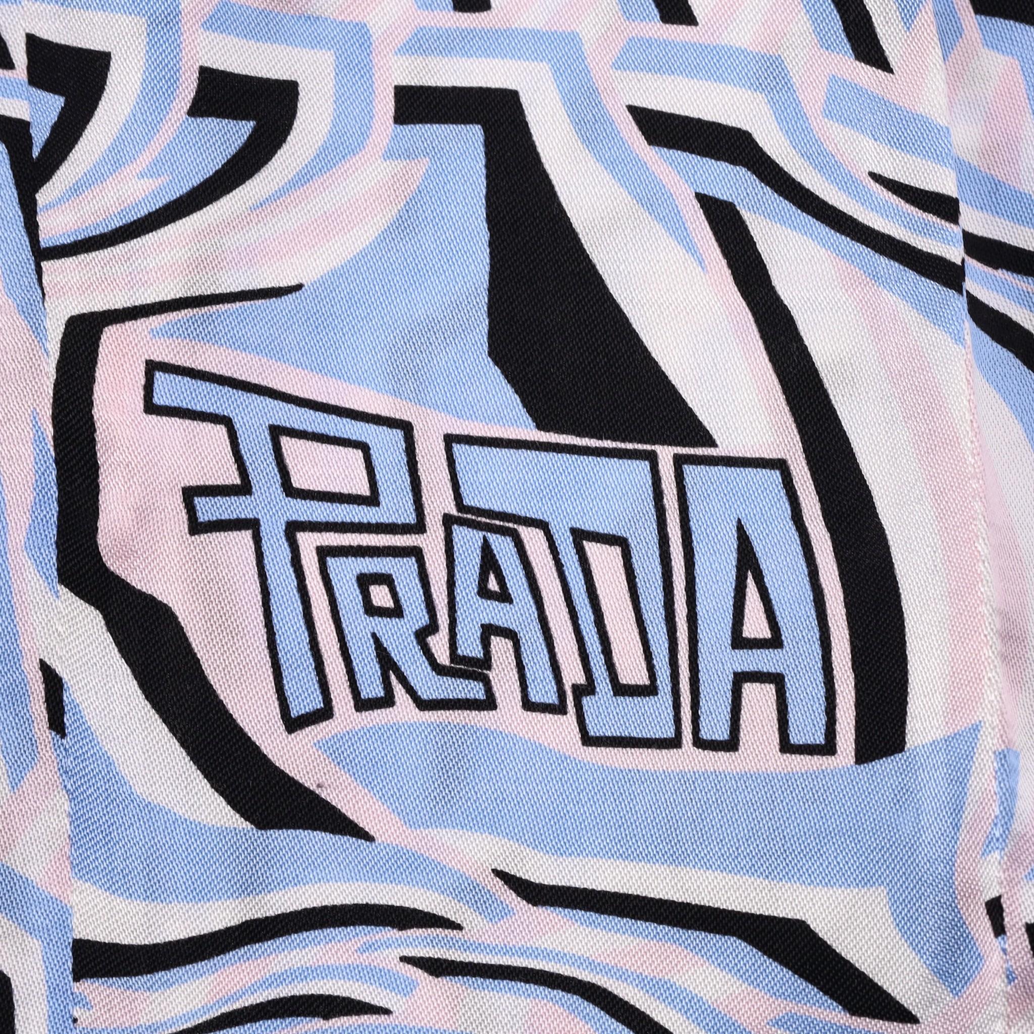 Prada Straight-Leg Geometric Print Trousers For Sale 1
