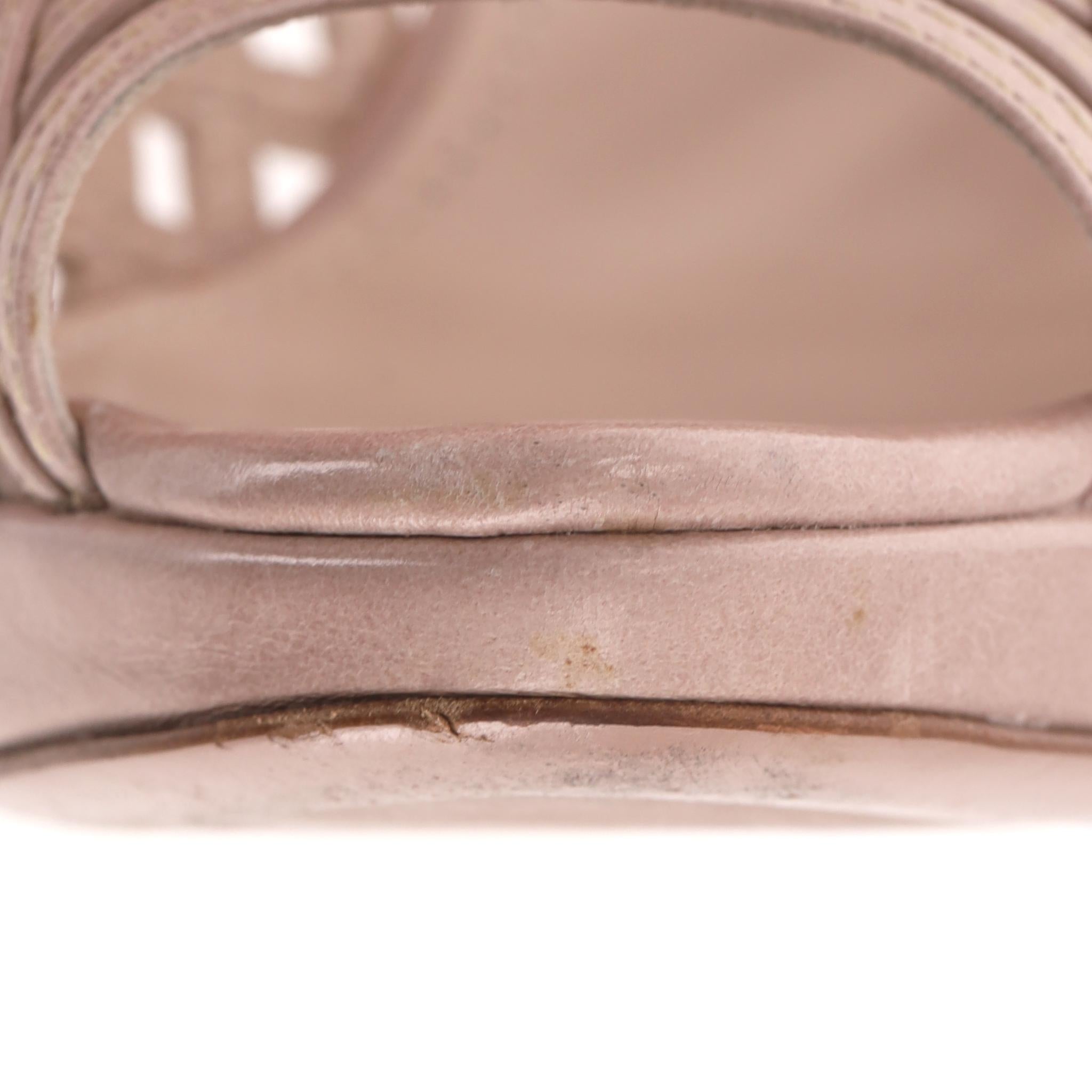 Prada - Escarpins à bouts pointus en cuir avec lanières en vente 3