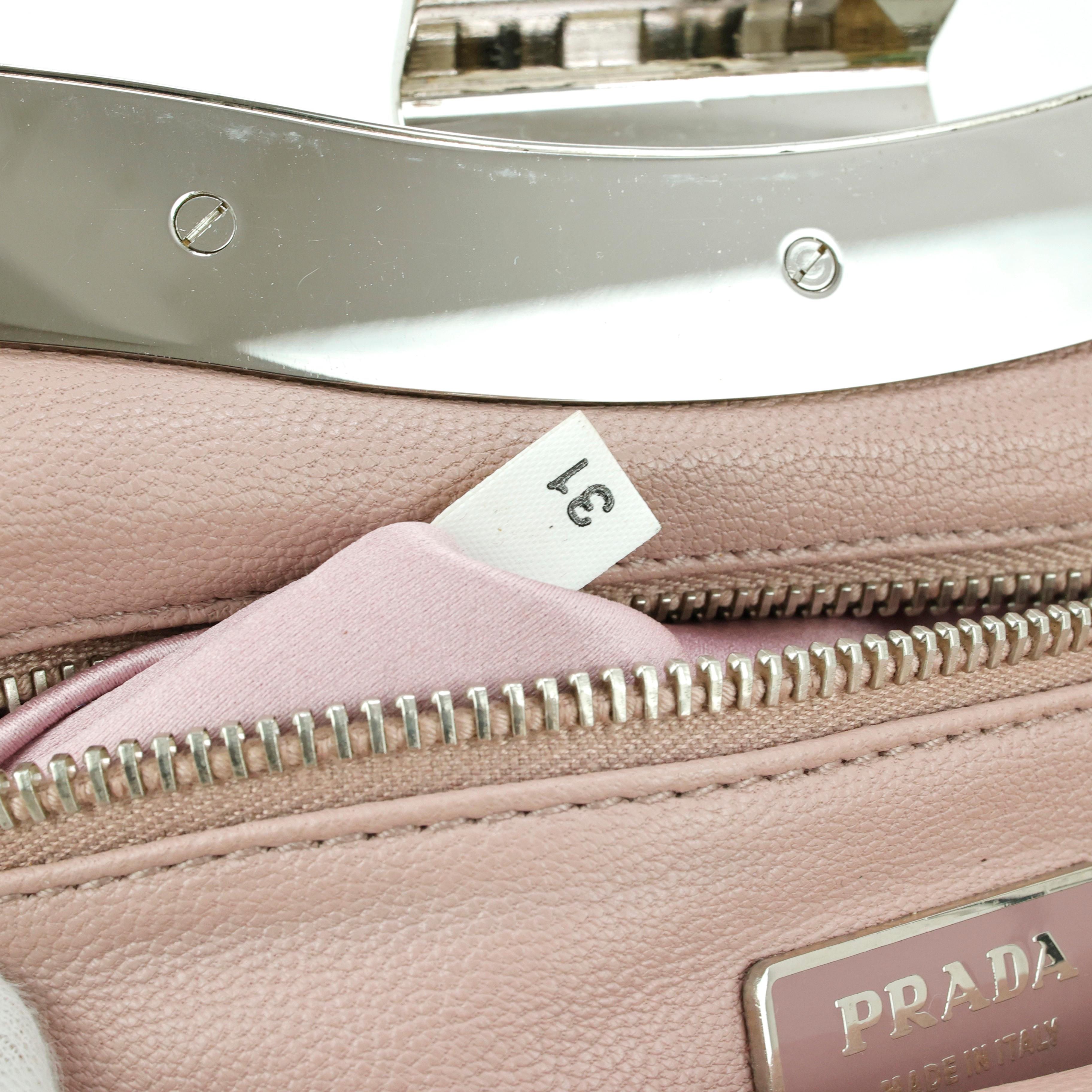 Prada Straw Snake Leather Bag For Sale 5
