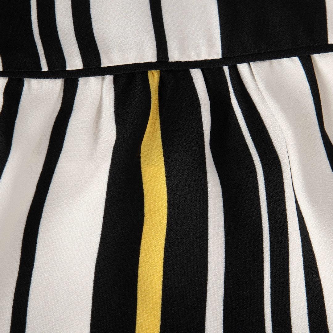 Prada Striped Pattern Midi Dress Size S In Good Condition For Sale In London, GB