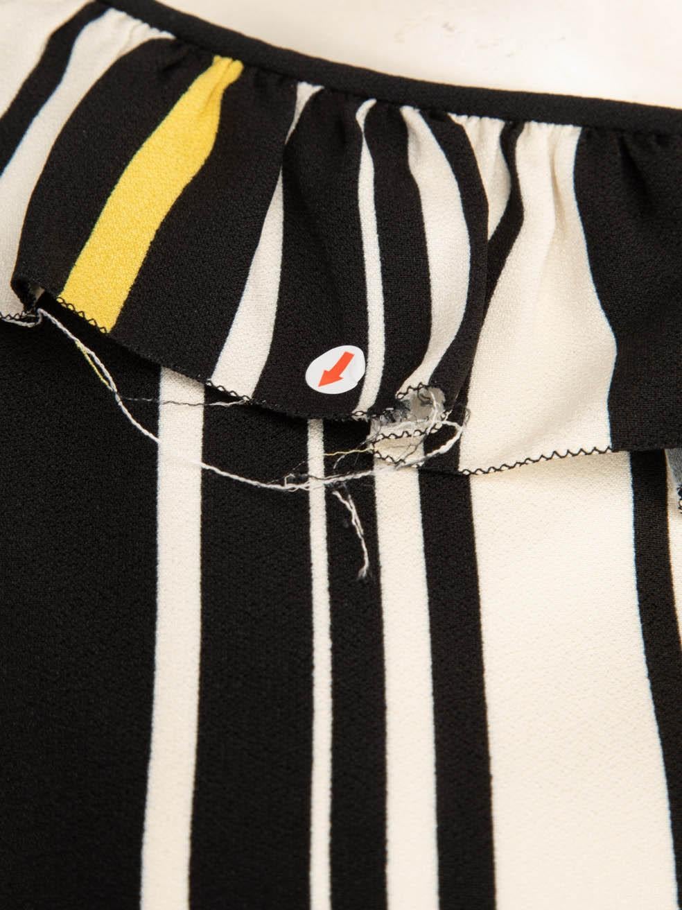 Prada Striped Pattern Midi Dress Size S For Sale 1