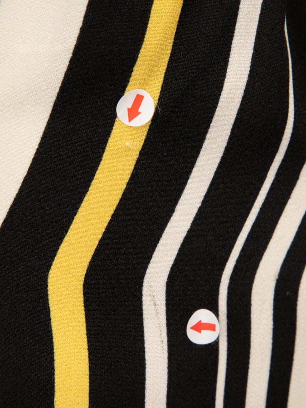 Prada Striped Pattern Midi Dress Size S For Sale 2