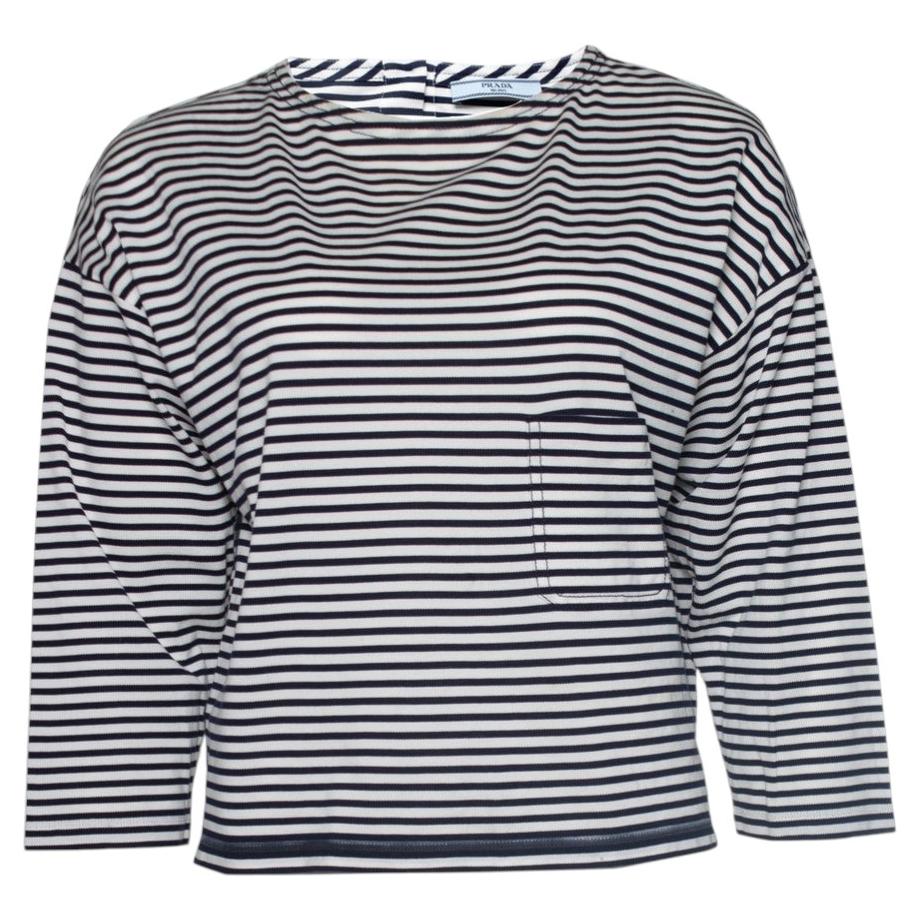 Prada, Top de rayas con bolsillo