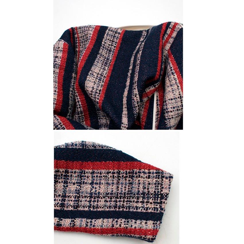 Prada Striped Tweed Jacket US 6 5