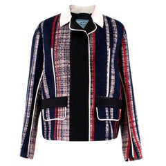 Prada Striped Tweed Jacket US 6