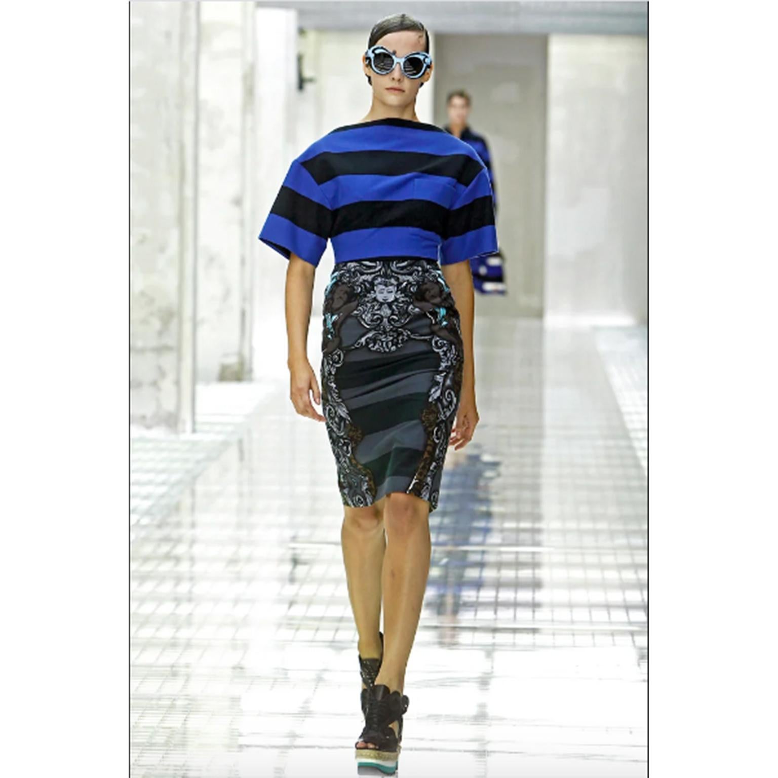Prada Stripes And Prints Skirt SS 2011 For Sale 1
