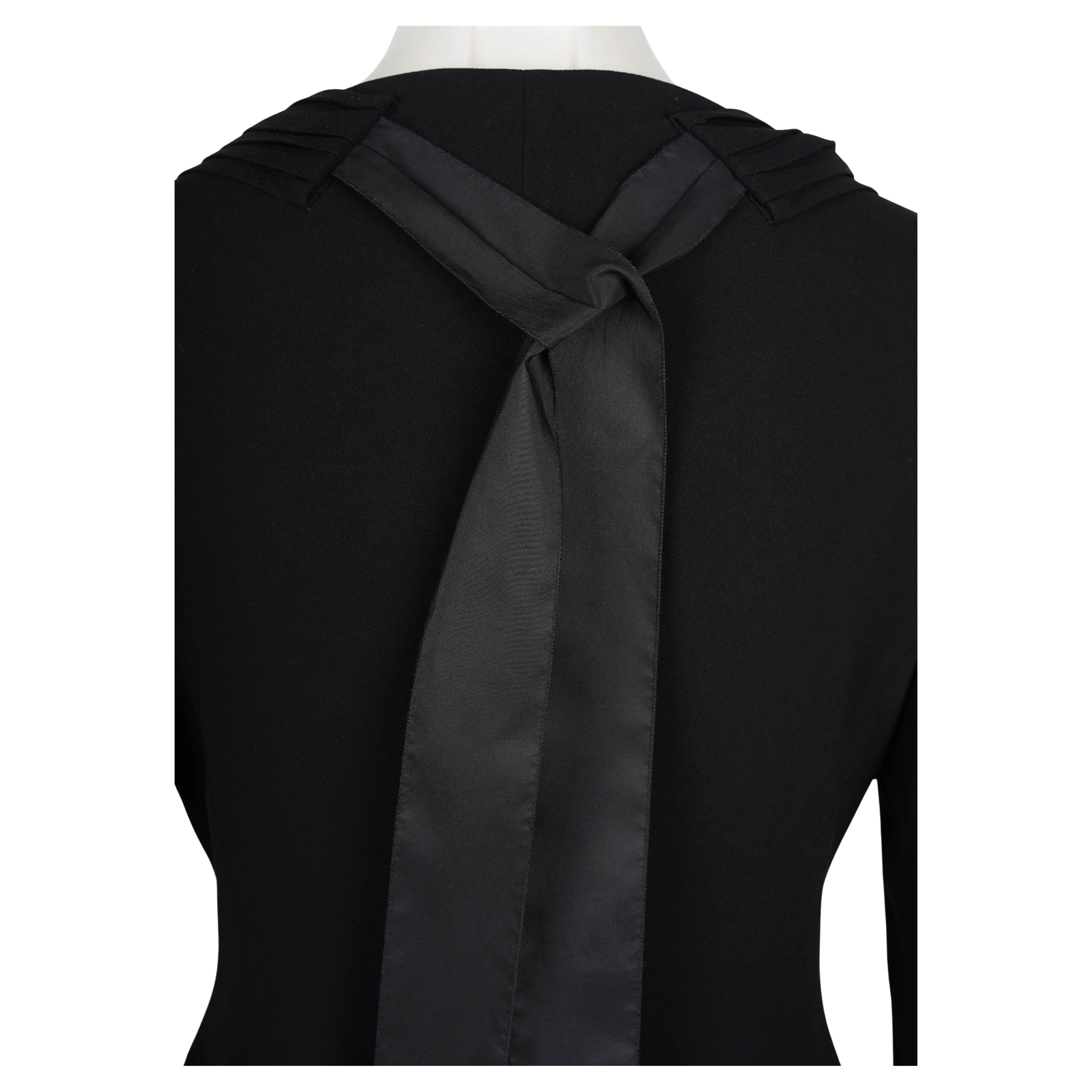 Donna Blazer strutturato di Prada con dettaglio a cravatta - Made in Italy, 2008 in vendita