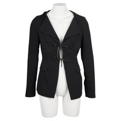Blazer strutturato di Prada con dettaglio a cravatta - Made in Italy, 2008