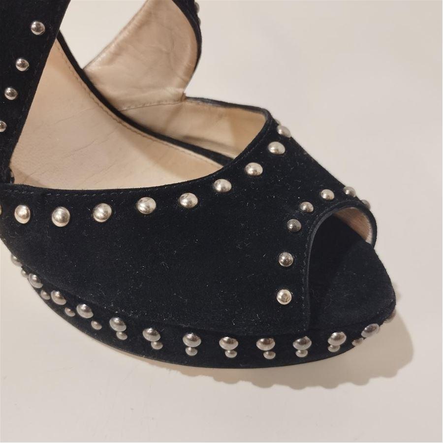 Suede Brown color With studs Lace on ankle Heel height cm 12 (472 inches) Plateau cm 2 (078 inches)   