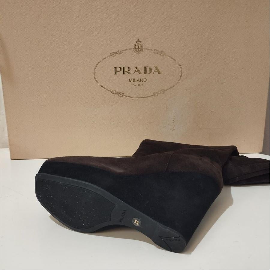 Women's Prada Suede boots size 39