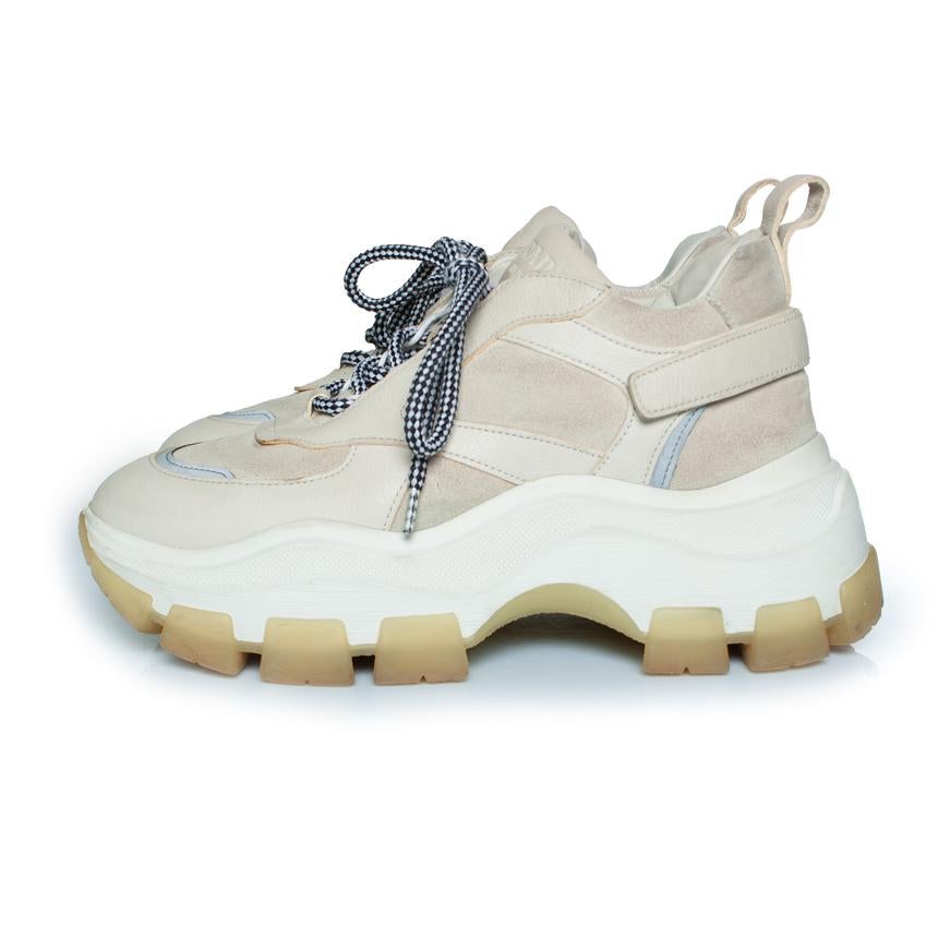 Prada, baskets chunky en daim en vente 2