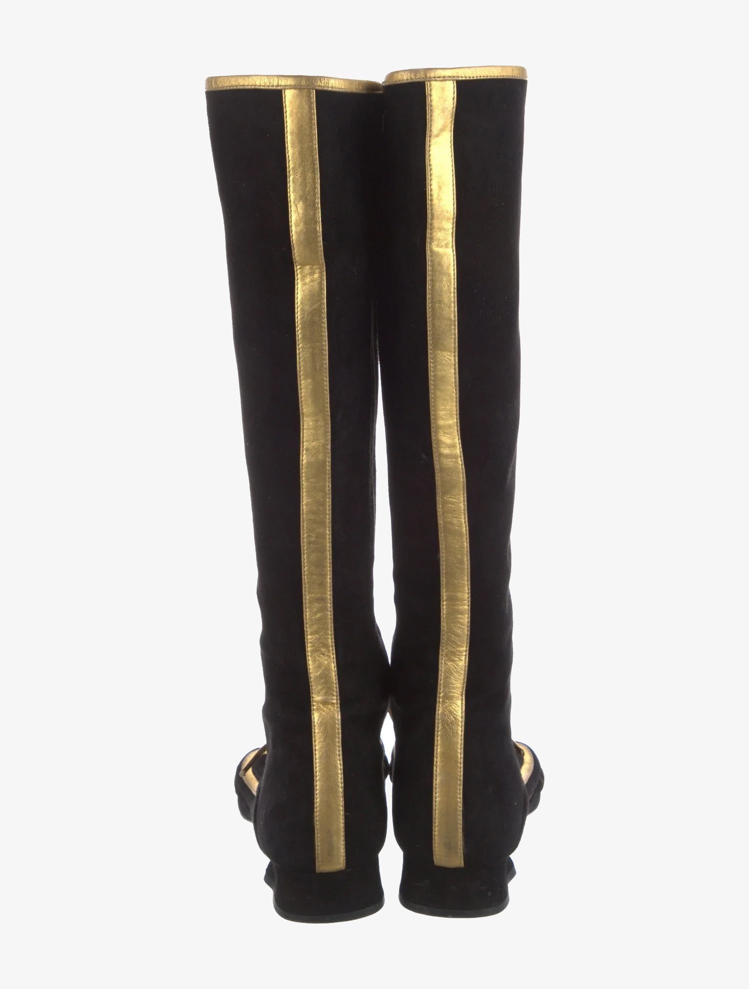 Sandali gladiatore in pelle scamosciata di Prada In condizioni buone in vendita a New York, NY