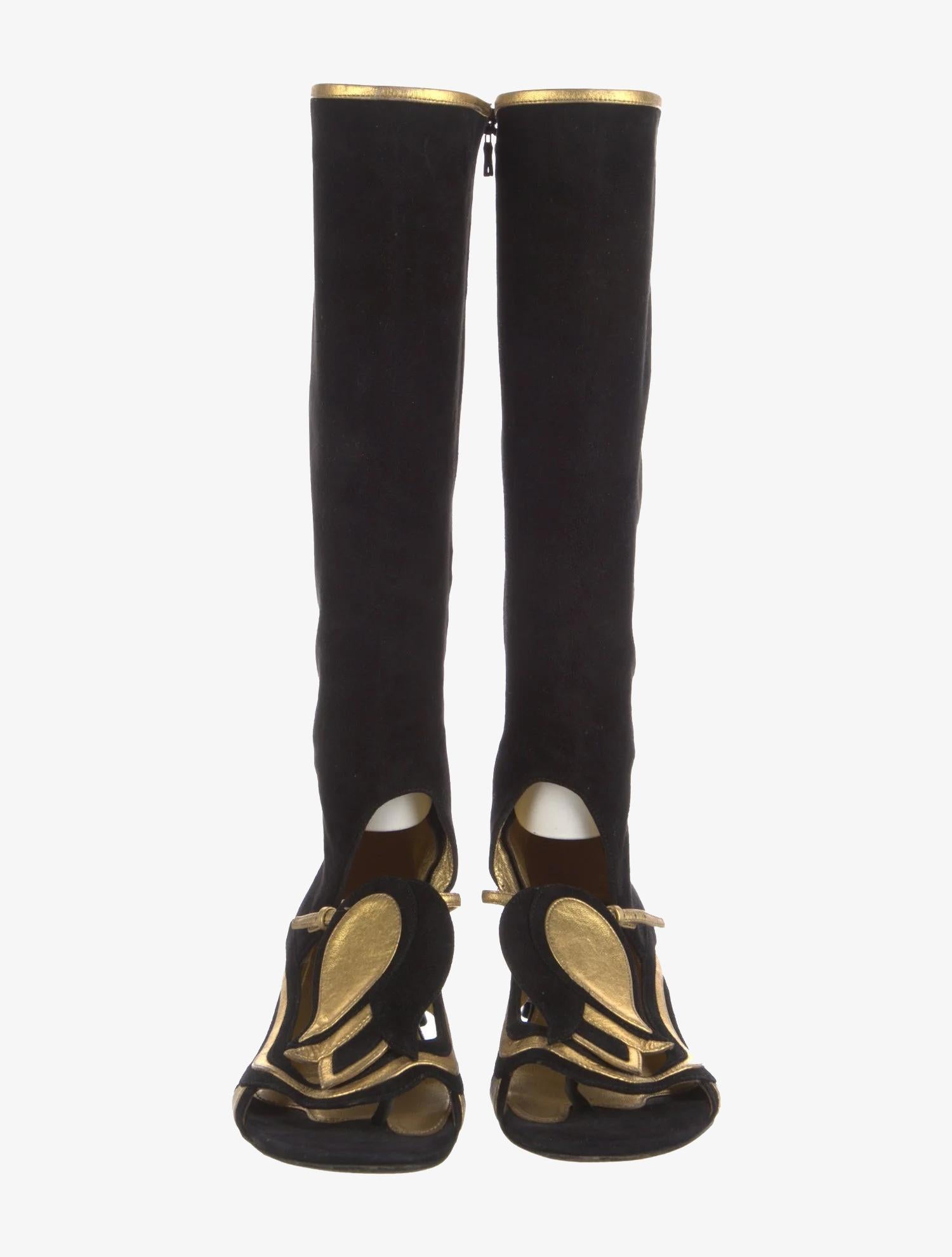 Donna Sandali gladiatore in pelle scamosciata di Prada in vendita