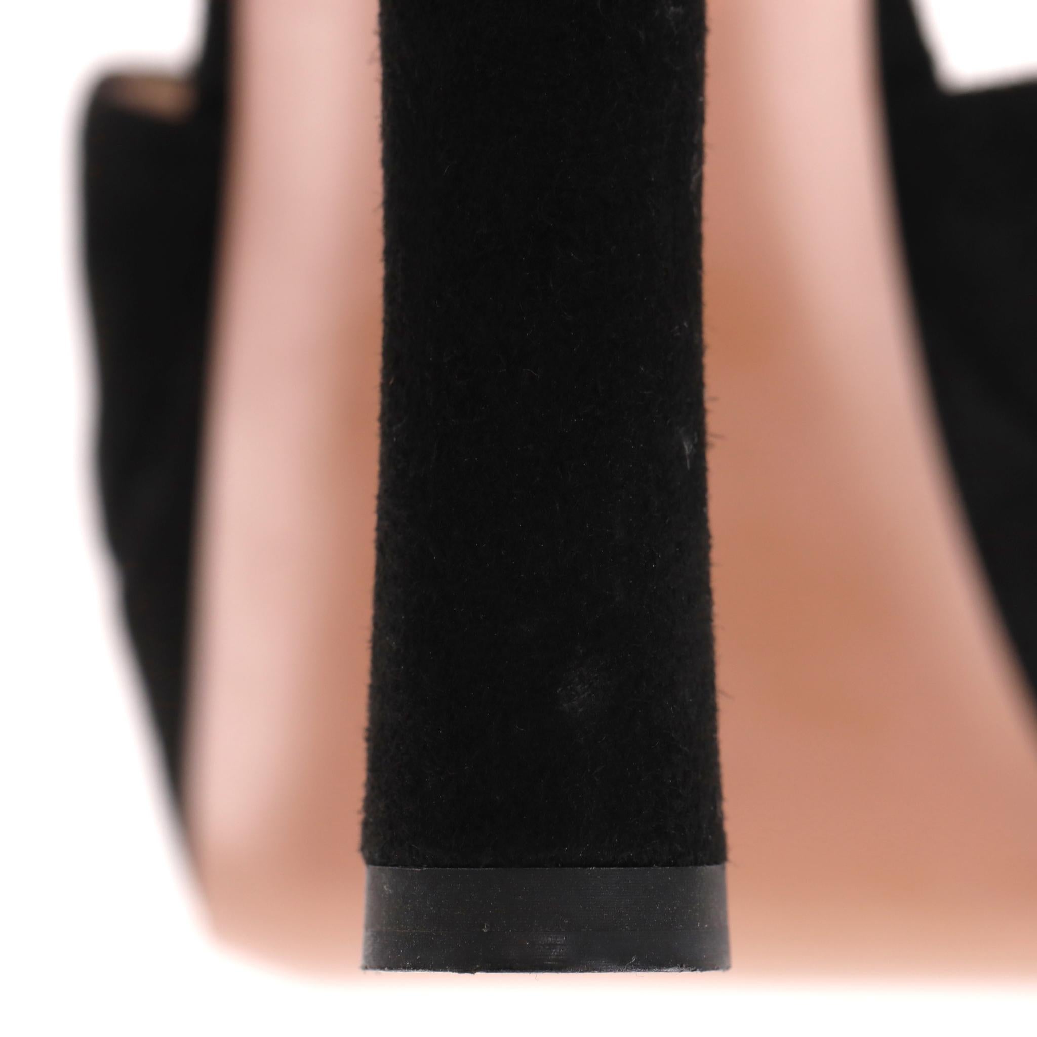 Sandales à plateforme en daim de Prada en vente 7