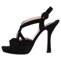 Prada Suede Platform Sandals