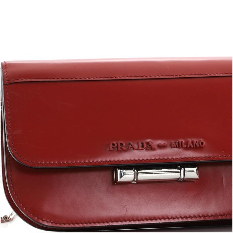 Prada Sybille Crossbody Bag Spazzolato Leather Mini at 1stDibs