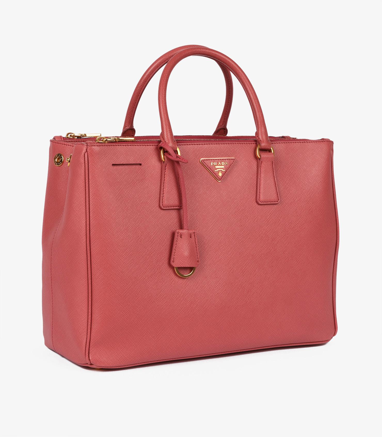 Pink Prada Tamaris Saffiano Lux Leather Large Galleria Tote