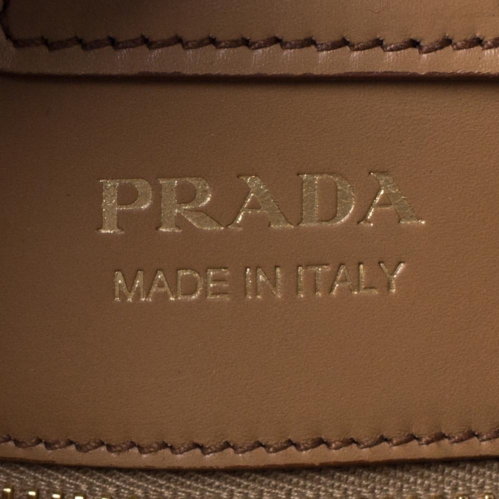 Prada Tan Leather Biblitheque Tote 2