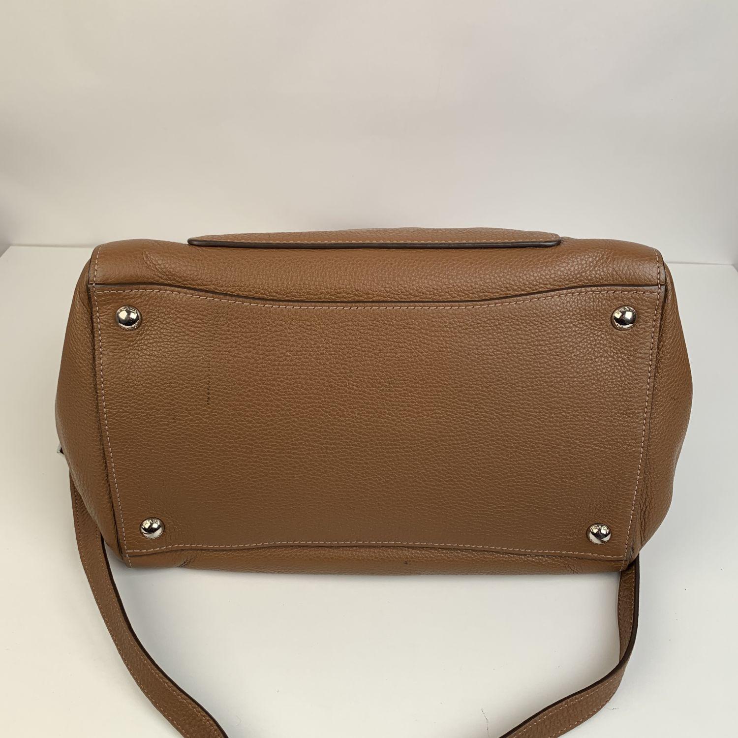 Women's Prada Tan Leather Vitello Phenix Tote Shoulder Bag BN2795