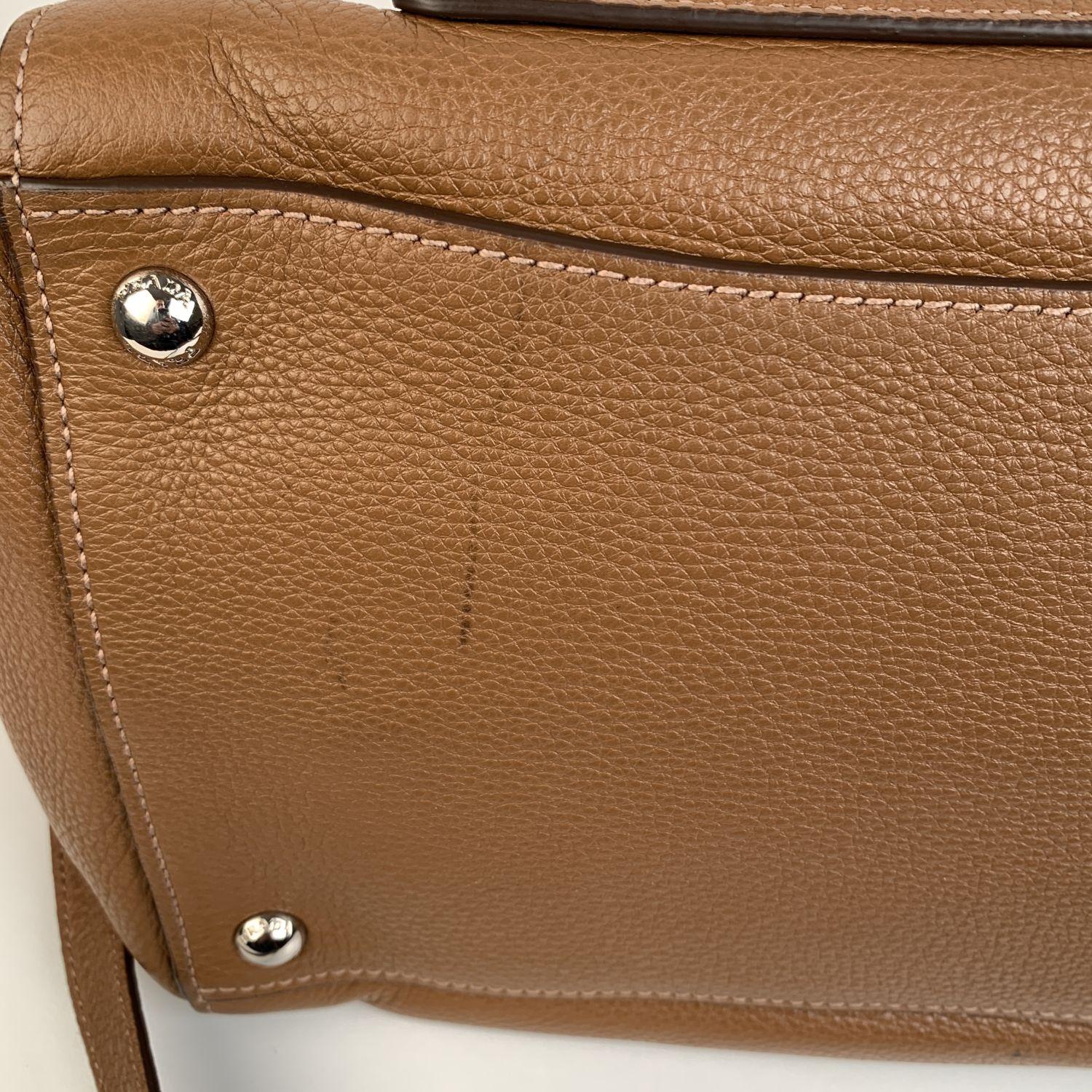 Prada Tan Leather Vitello Phenix Tote Shoulder Bag BN2795 1