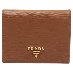 Prada Tan Move Leather Bifold Wallet