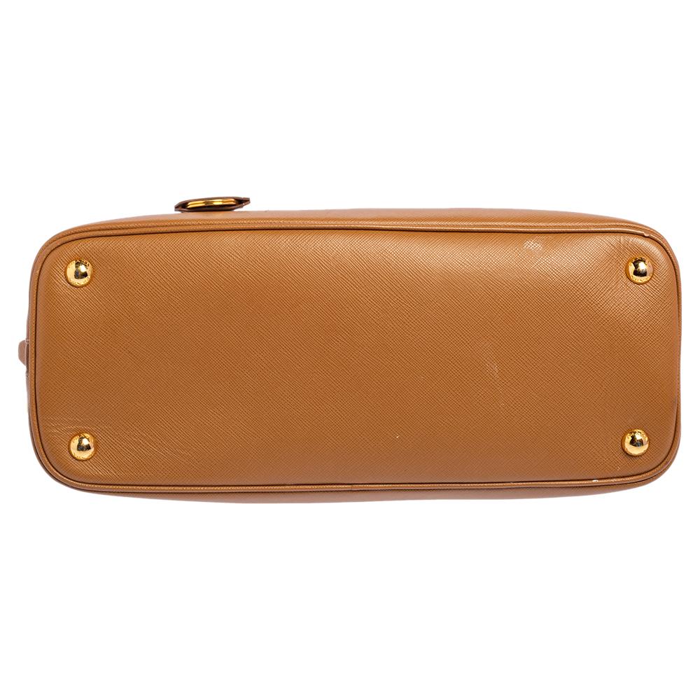 Prada Tan Saffiano Lux Leather Medium Promenade Satchel 1