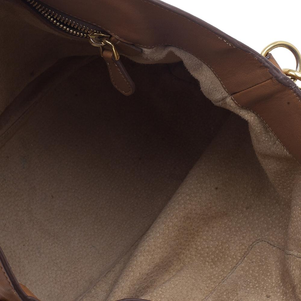 Prada Tan Soft Calf Leather Tote 10