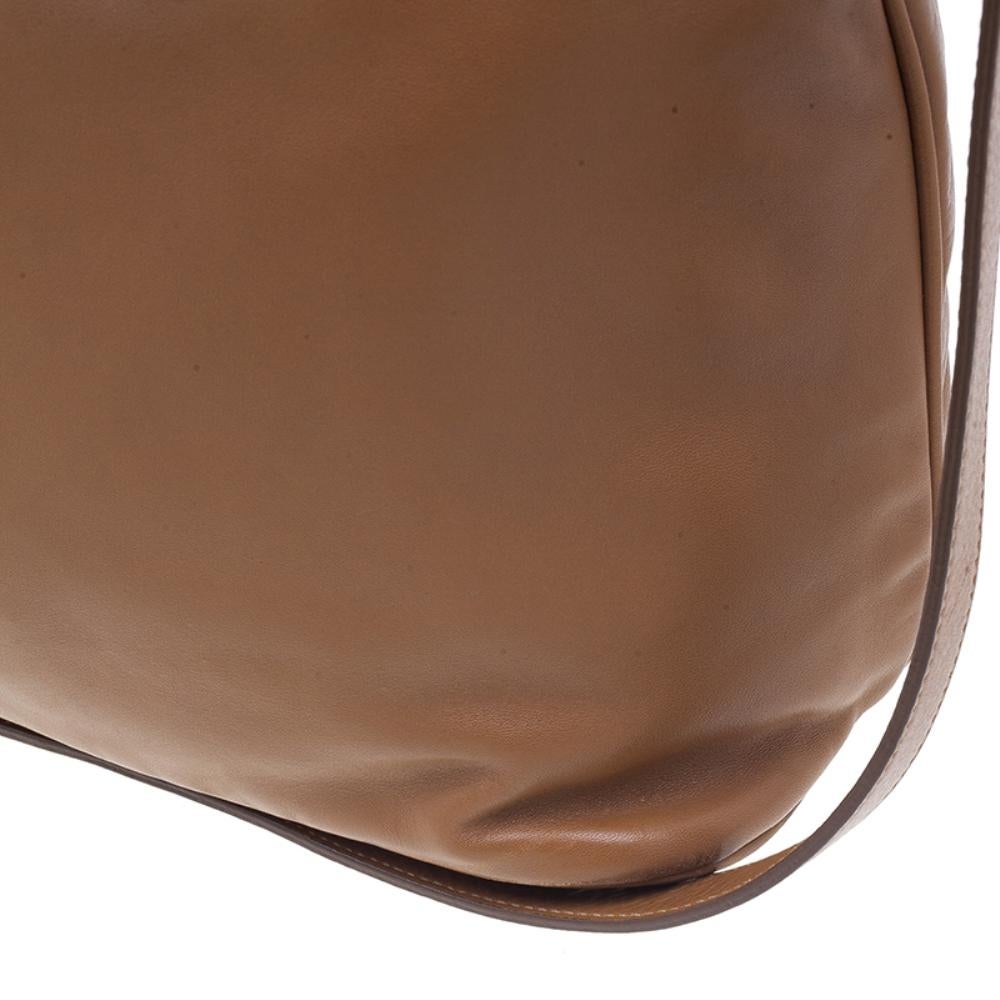 Prada Tan Soft Calf Leather Tote 4