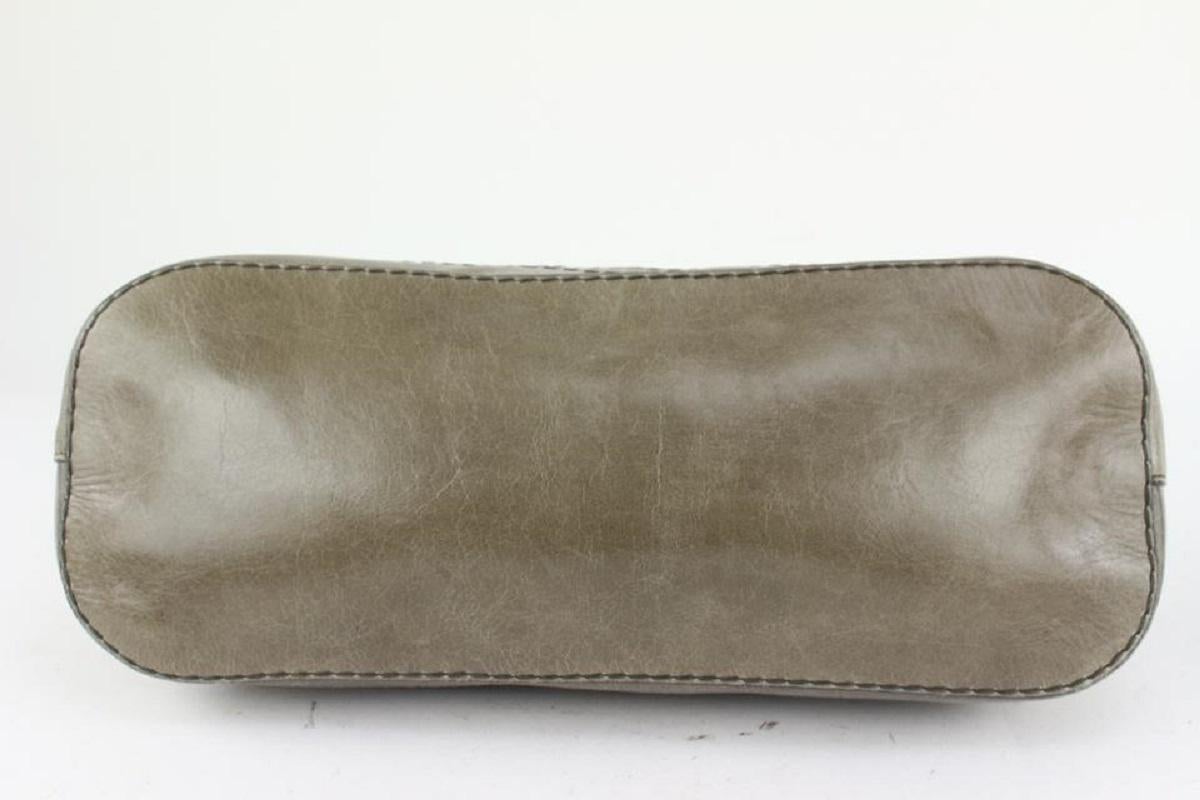 Prada Taupe Nylon x Leather Chain Shoulder bag 921pr61 2