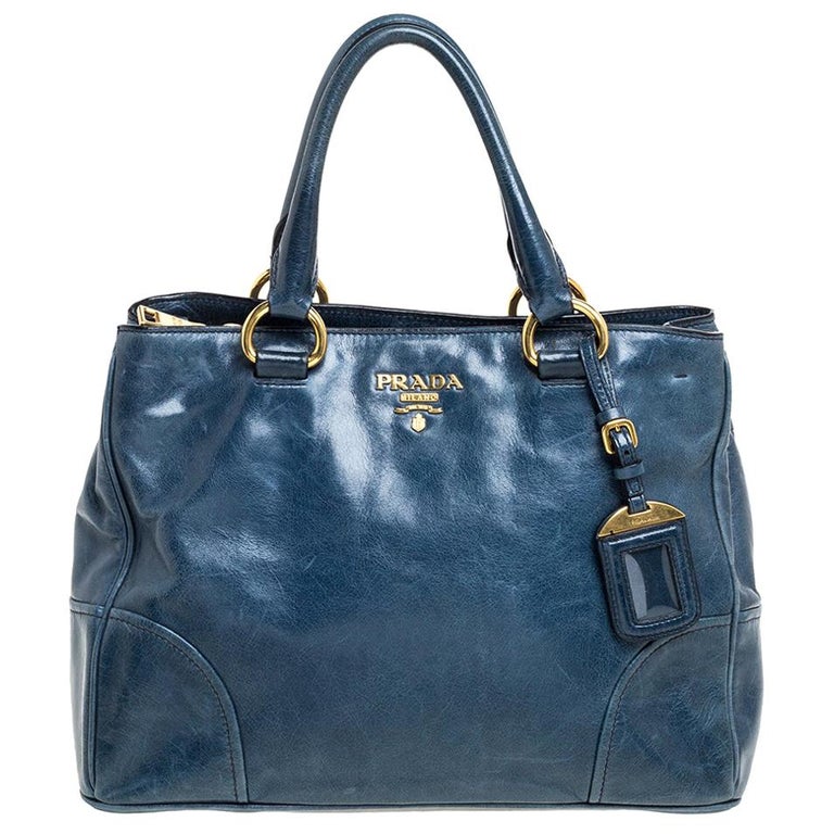 Prada Vitello Shine Leather Tote