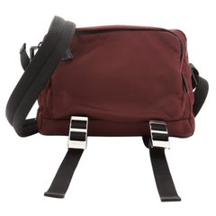 Prada Technical Zip Crossbody Tasche Tessuto Klein