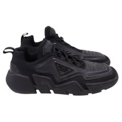 Prada Techno Stretch Sneakers in Black Rubber