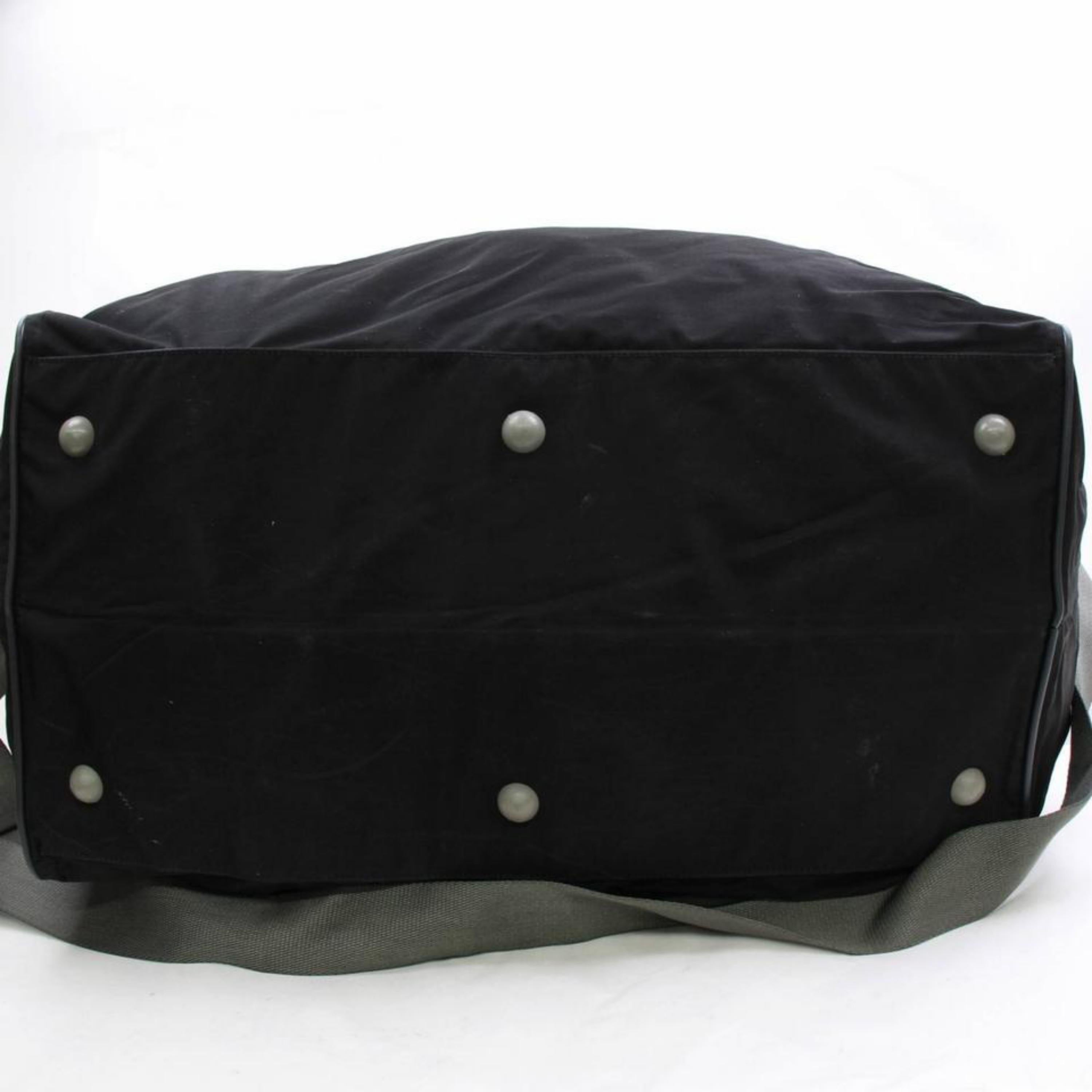 Prada Tessuto 2way Sports Luggage Duffle 868426 Black Nylon Weekend/Travel Bag For Sale 7