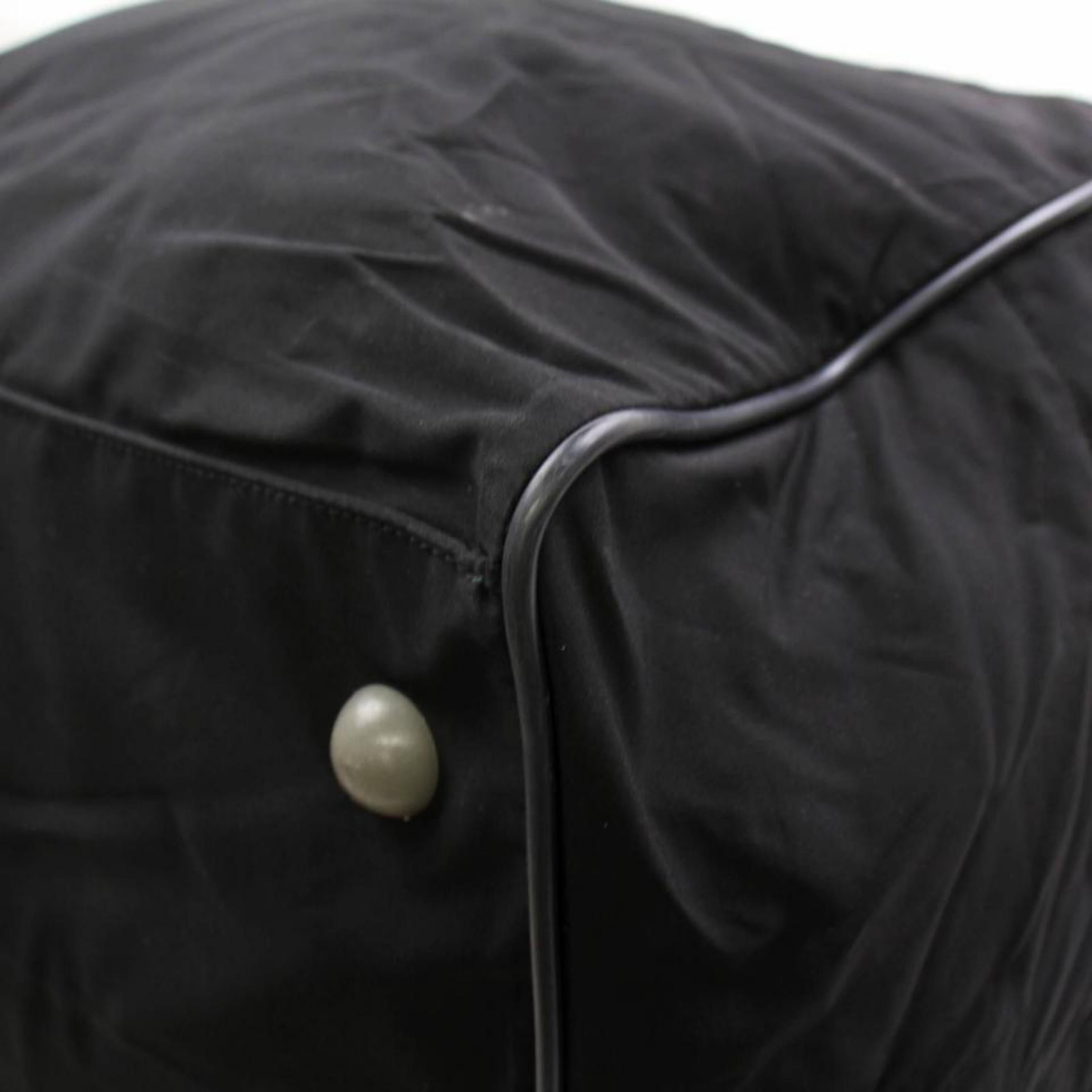 Prada Tessuto 2way Sports Luggage Duffle 868426 Black Nylon Weekend/Travel Bag For Sale 8