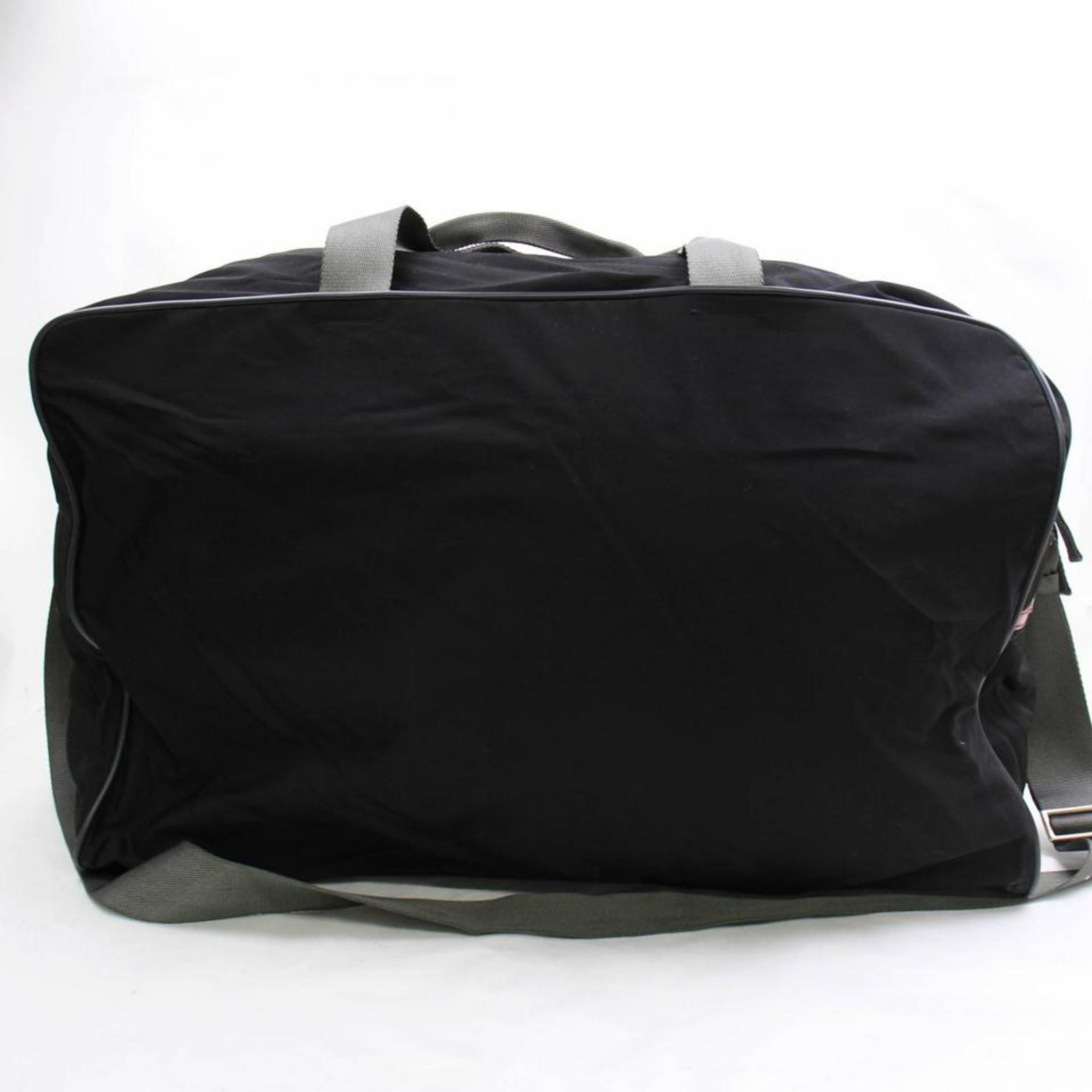 Prada Tessuto 2way Sports Luggage Duffle 868426 Black Nylon Weekend/Travel Bag For Sale 2