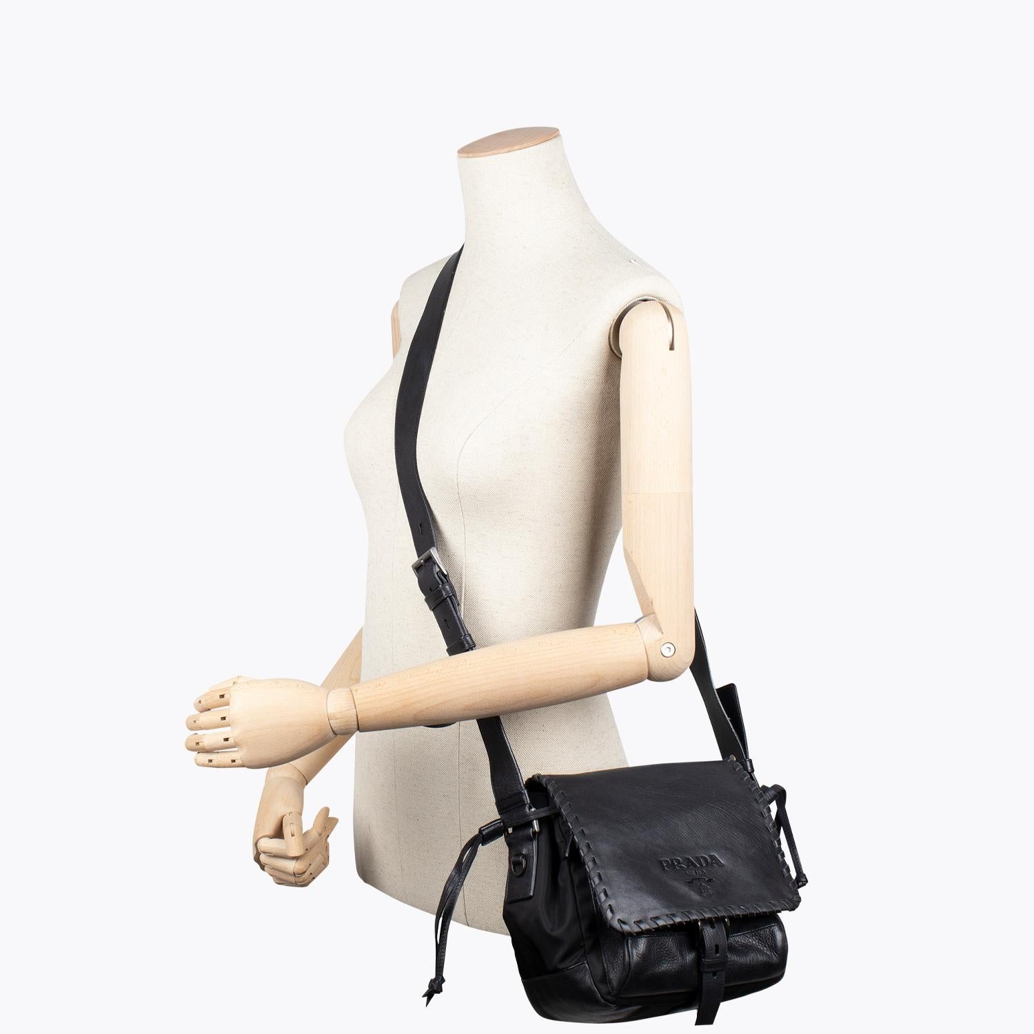 Women's Prada Tessuto Calf Crossbody Bag For Sale