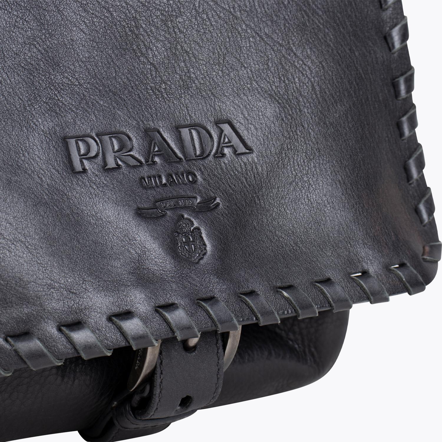 Prada Tessuto Calf Crossbody Bag For Sale 3