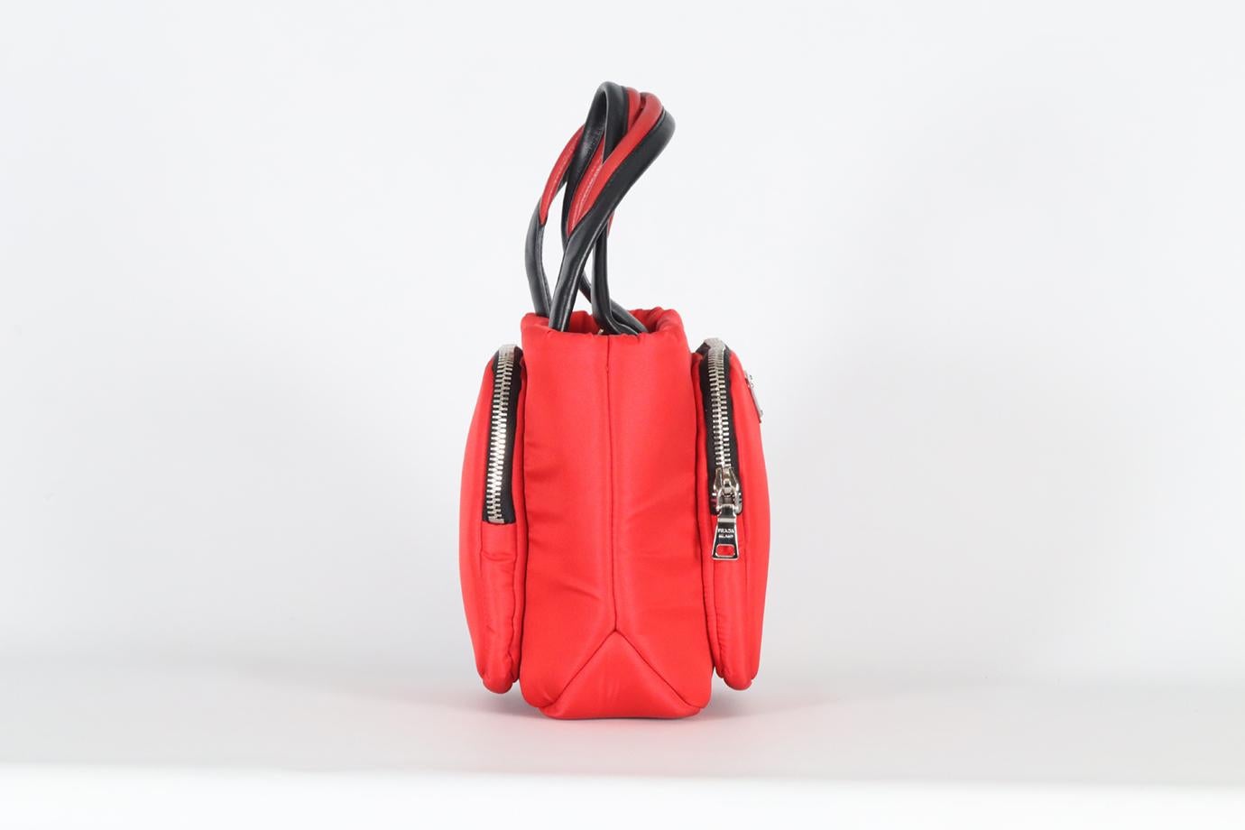 Women's Prada Tessuto Cargo Nylon And Leather Bag For Sale
