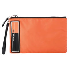 Prada Tessuto Clutch Orange - 10er Jahre