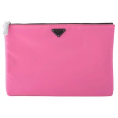 Prada Tessuto Clutch Pink - '10s