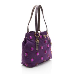 Prada Tessuto Jeweled Pietre Tote - FINAL SALE